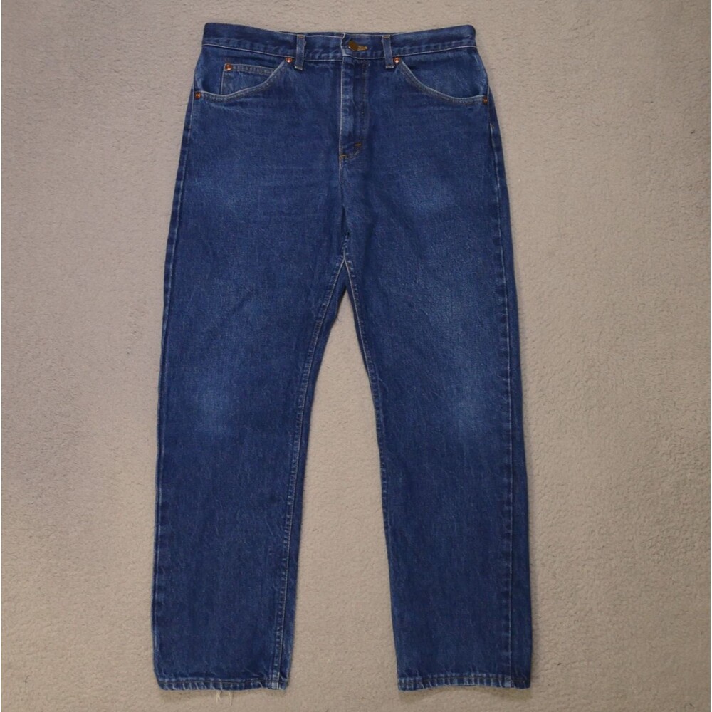 Vintage 80s Lee Riders Jeans 200-0189 Made in USA 32x29 Straight Leg Denim